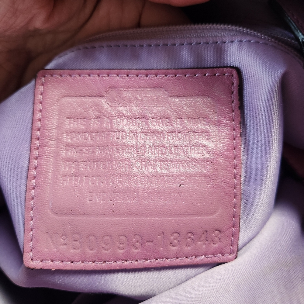 Coach Ali Patchwork Pieced Hobo Bag Y2K Purple - Picture 7 of 16